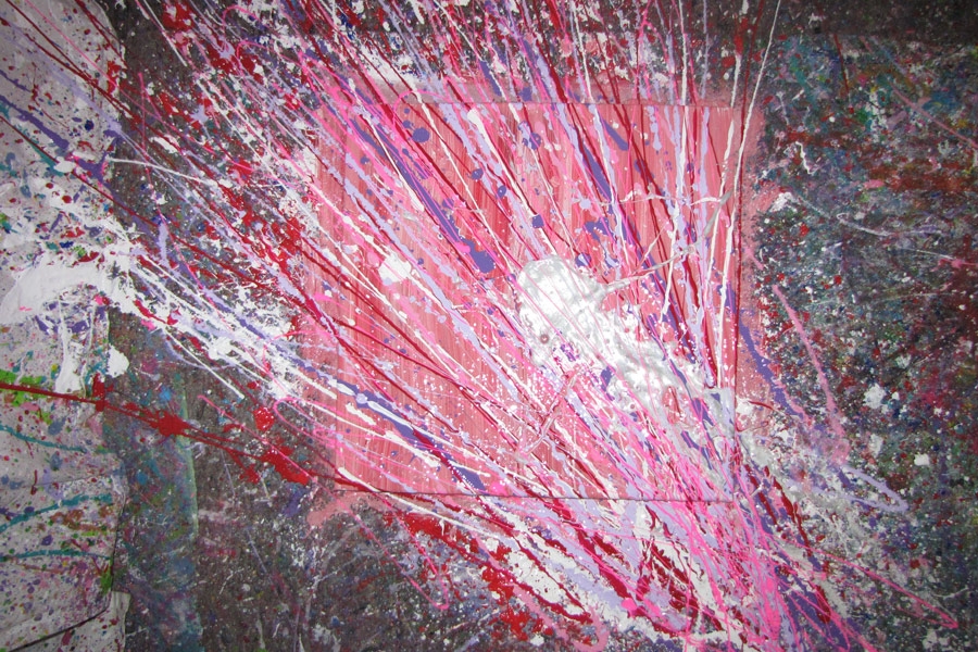 kinderfeestje verf gooien