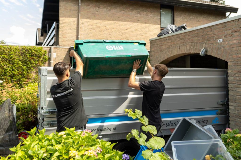 gratis huis leeghalen na overlijden